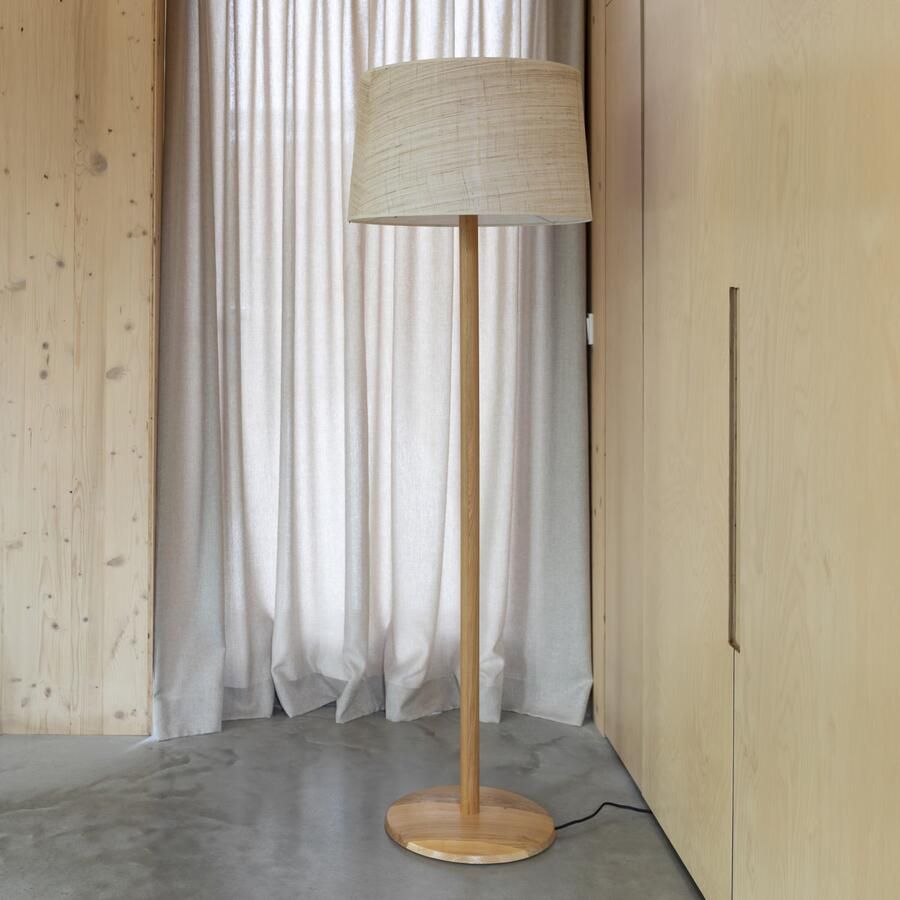 Zuiver Vloerlamp Elton Eikenhout en katoen 155cm Naturel