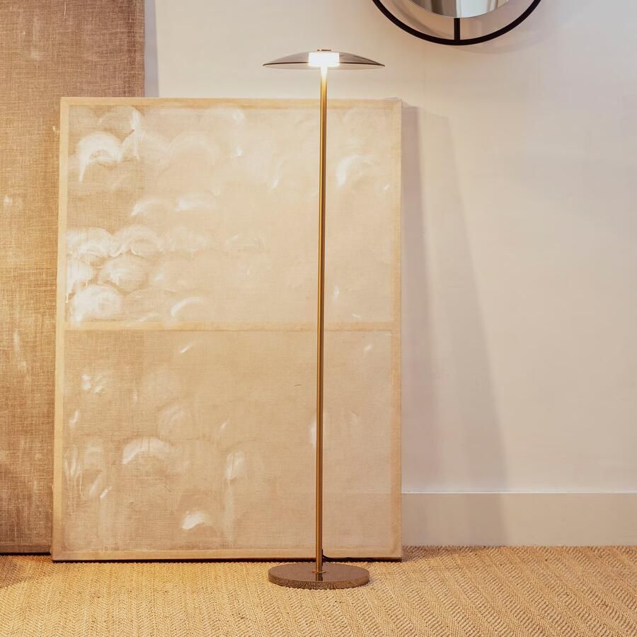 Zuiver Float Vloerlamp Staande lamp Glas Goud