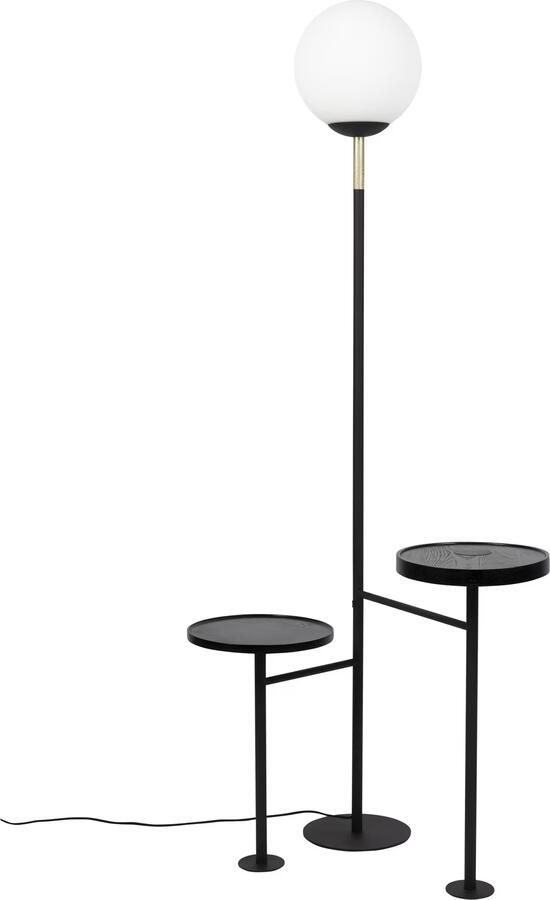 Zuiver Orion vloerlamp staande lamp met bijzettafel Zwart - Foto 4