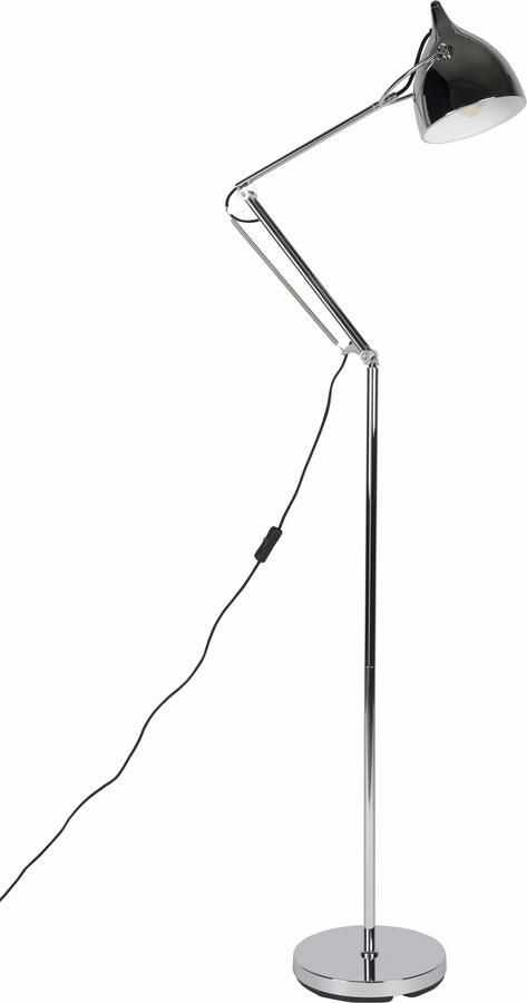 Zuiver Reader Leeslamp| Vloerlamp Chrome Zilver