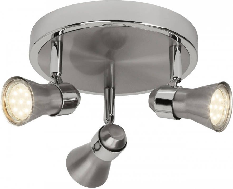 Brilliant Plafondlamp Sonny 3xGU10 5Watt (3000K) in chroom