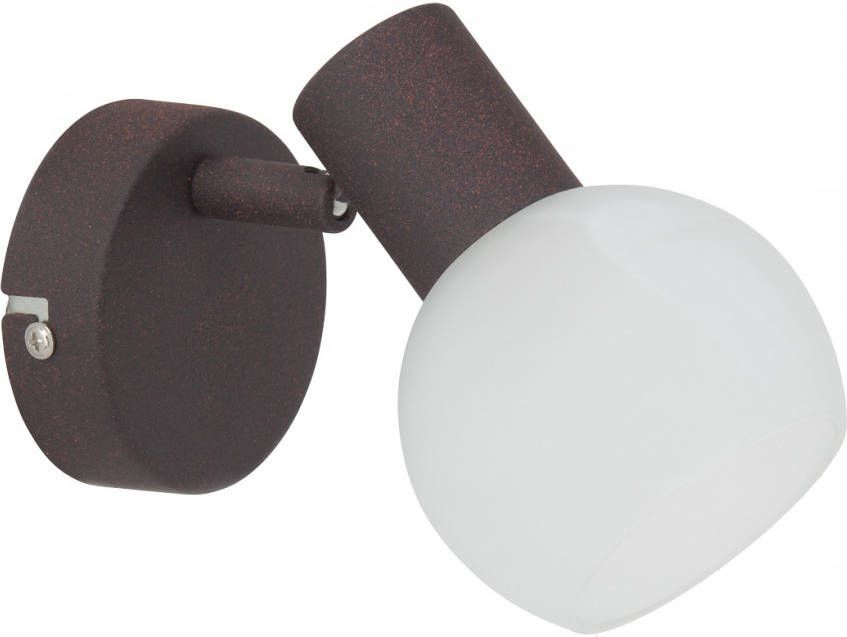 Brilliant Wandlamp Gobi 1xE14 max 40Watt in bruin met wit