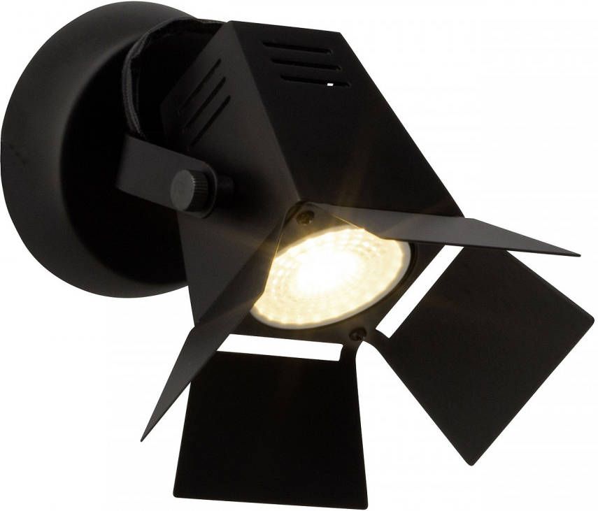 Brilliant Wandlamp Move 1xGU10 max 5Watt in mat zwart