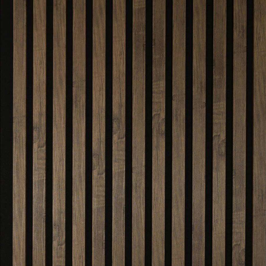 Depro Panel Wandpaneel Akoestisch 60x278 cm antiek walnoot