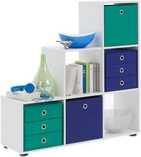 FD Furniture Boekenkast Mega 6 in wit