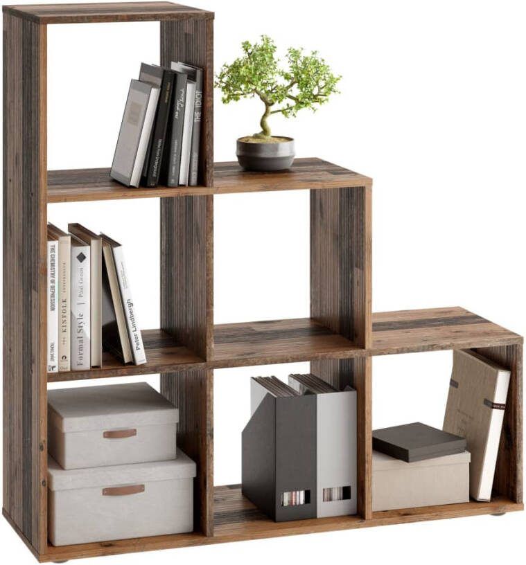 FD Furniture Boekenkast Mega 6 oud eiken