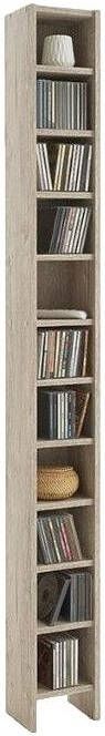 FD Furniture CD DVD Kast 185 cm hoog in zandeiken