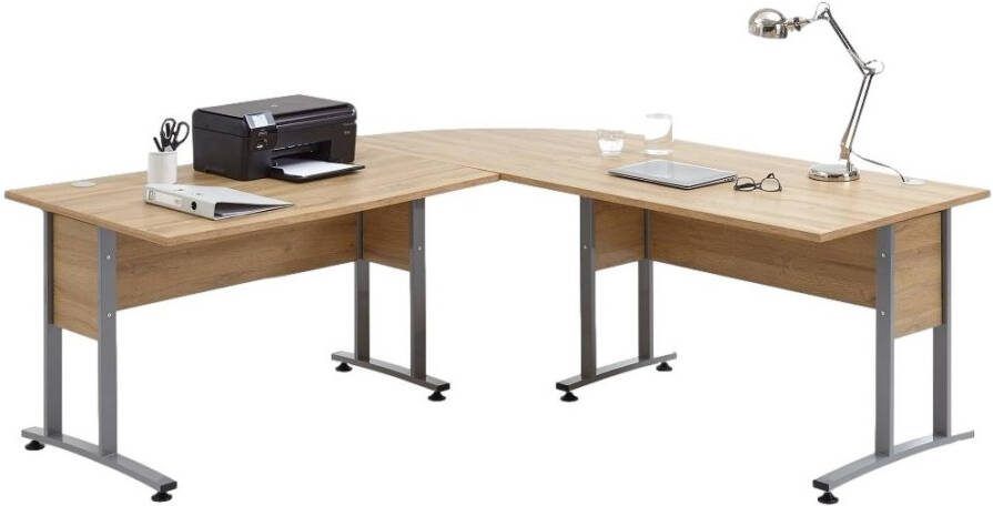 FD Furniture Hoekbureau Calvia 200x200 cm oud eiken