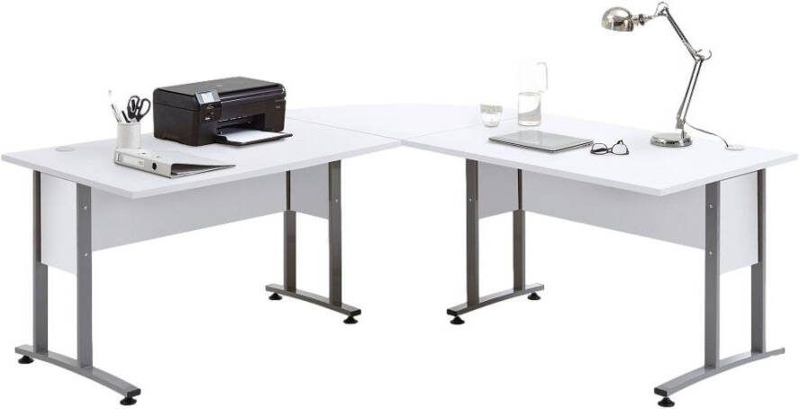 FD Furniture Hoekbureau Calvia 200x200 cm wit