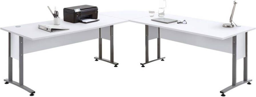 FD Furniture Hoekbureau Calvia 240x240 cm wit
