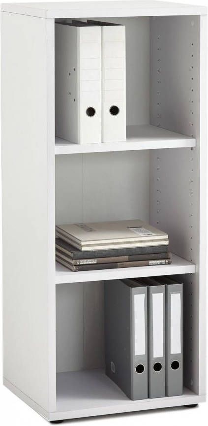 FD Furniture Kleine ordnerkast Calvia Small van 111 cm hoog wit
