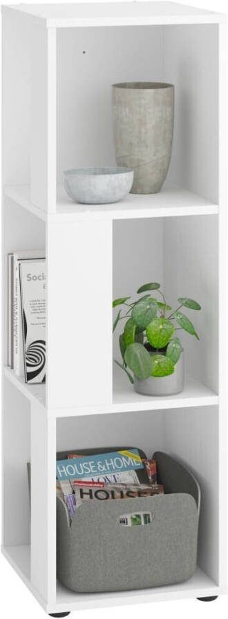 FD Furniture Boekenkast Farola 106 cm Hoog wit