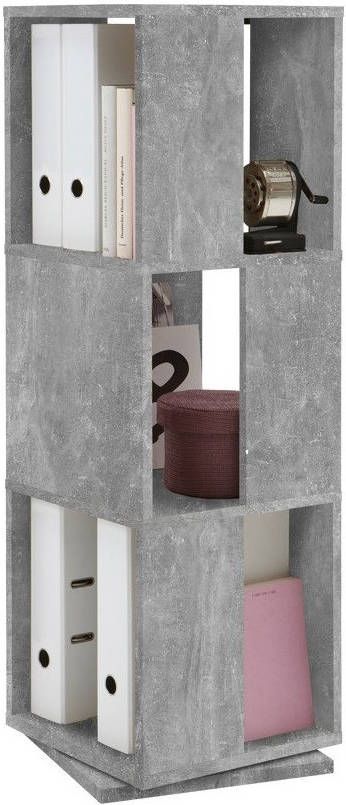 FD Furniture Rotator Ordnerkast Tower 108 cm hoog Grijs beton