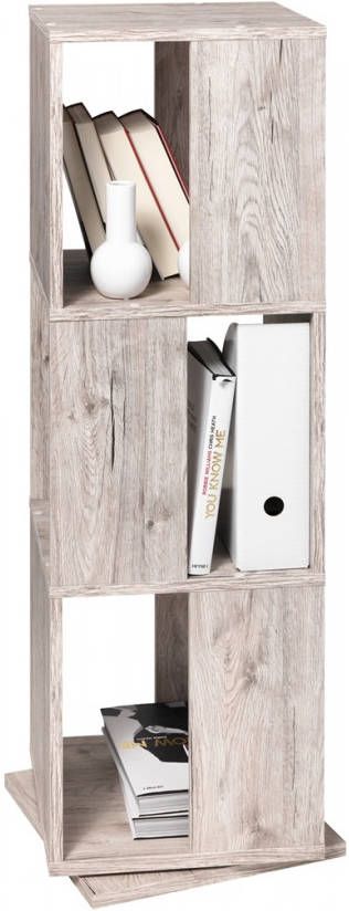 FD Furniture Rotator Ordnerkast tower 108 cm hoog zand Eiken