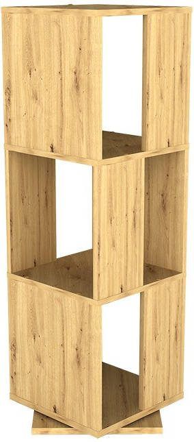 FD Furniture Rotator Ordnerkast Tower 108 cm hoog in artisan eiken