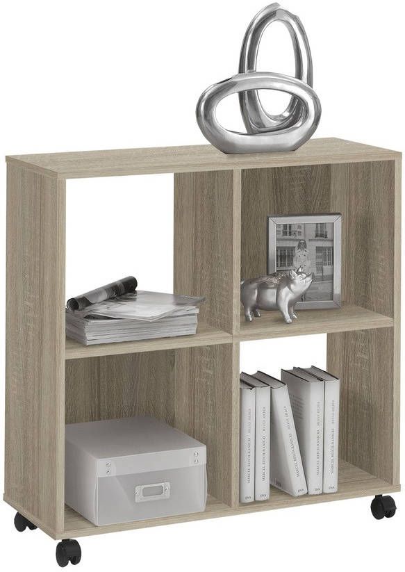 FD Furniture Boekenkast Sprint 78 cm hoog in eiken