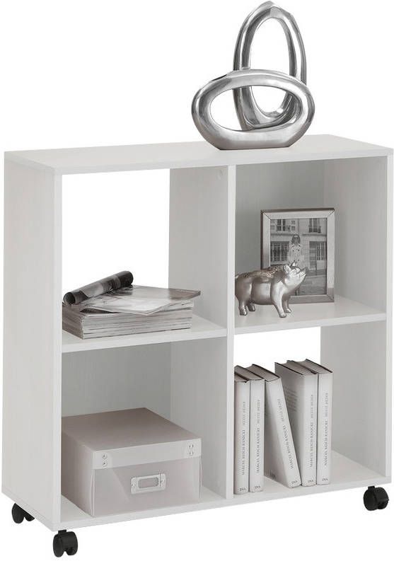 FD Furniture Boekenkast Sprint 78 cm hoog in wit