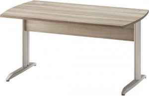 Gamillo Furniture Bureau Jazz plus 140 cm breed in grijs eiken