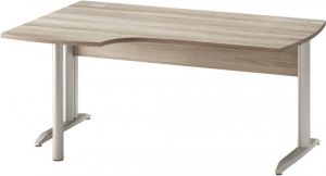 Gamillo Furniture Bureau Jazz plus Links 160 cm breed in grijs eiken