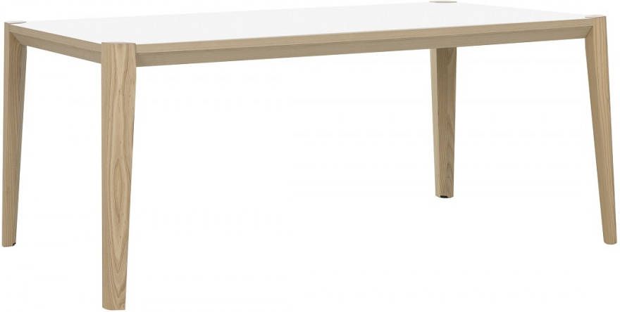Gamillo Furniture Bureau tafel Absolu 180 cm breed in wit met eiken