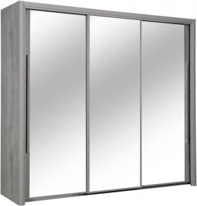 Gamillo Furniture Kledingkast Cyrus 231 cm breed in grijs eiken