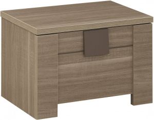 Gamillo Furniture Nachtkastje Moka 38 cm hoog in houtskool eiken