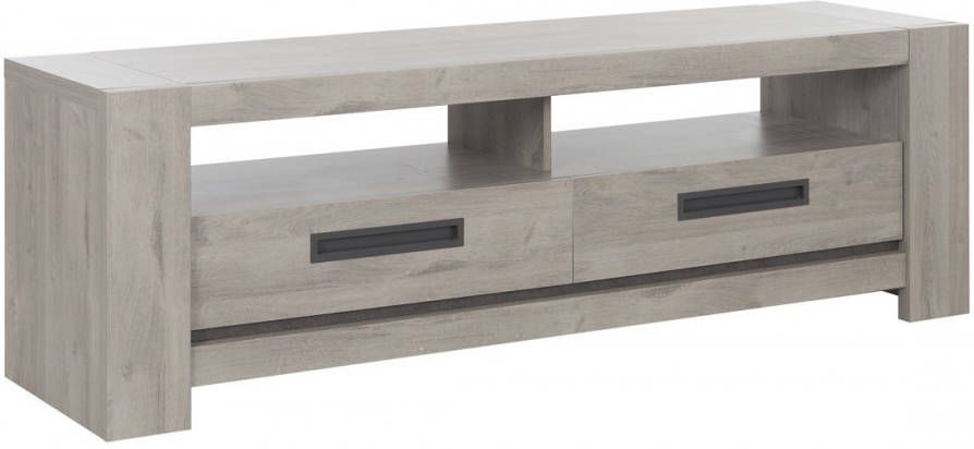 Gamillo Furniture Tv-meubel Boston 182 cm breed in licht grijs eiken