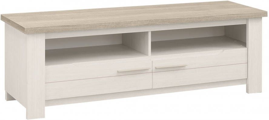 Gamillo Furniture Tv-meubel Toscane 156 cm breed in gekalkte esdoorn met eiken