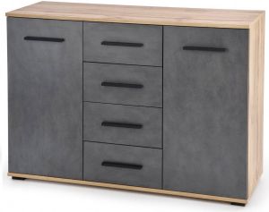 Home Style Dressoir Lima 116 cm breed in sonoma eiken met grijs