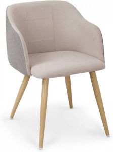 Home Style Eetkamerstoel Denny in beige met grijs