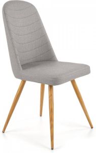 Home Style Eetkamerstoel Widy in grijs met honing eiken