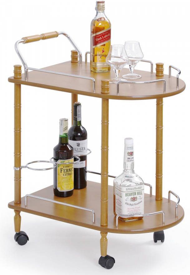 Home Style Keukentrolley Shave 75 cm hoog in beuken