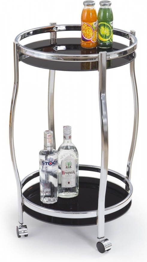 Home Style Keukentrolley Shiny 71 cm hoog in zwart