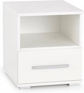 Home Style Nachtkastje Lima 44 cm hoog in hoogglans wit