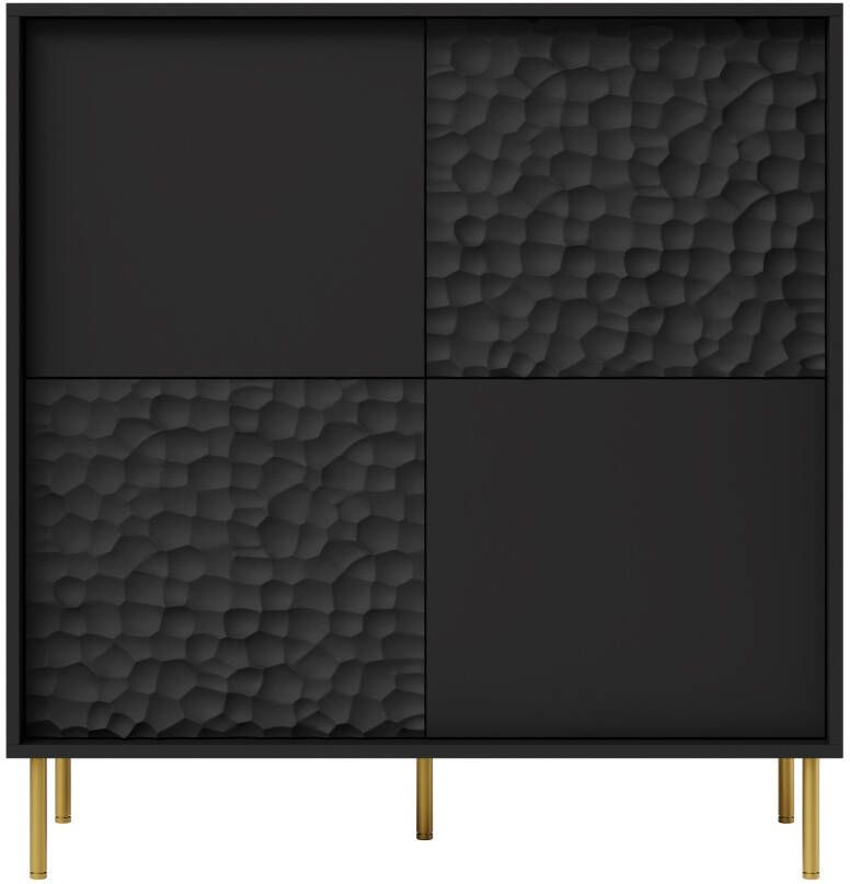 Home Style Opbergkast Bullet mat zwart 100 cm breed