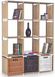 Home Style Boekenkast Metro 142 cm hoog in Beige