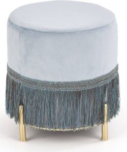 Home Style Poef Cosby 40 cm hoog in lichtblauw