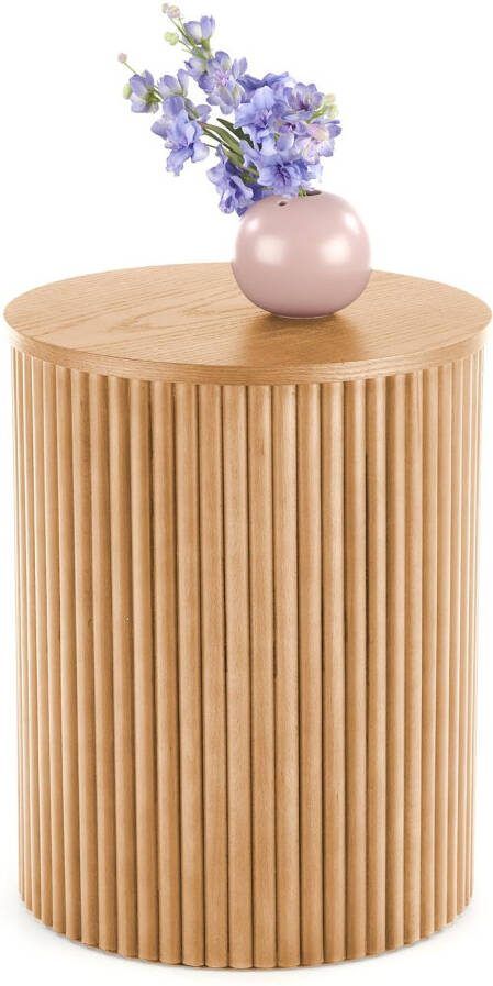 Home Style Ronde salontafel Woody-S 40x40 cm