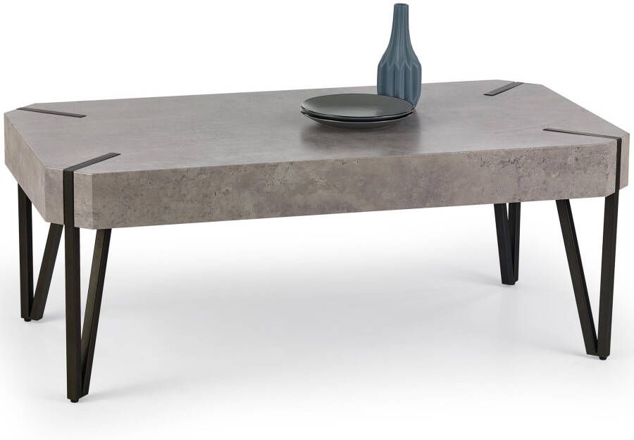 Home Style Salontafel Emily 110 cm breed in grijs beton