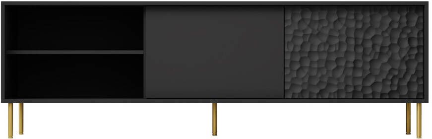 Home Style Tv-meubel Bullet mat zwart 180 cm breed