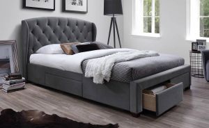 Home Style Tweepersoonsbed Sabrina 160x200cm in grijs