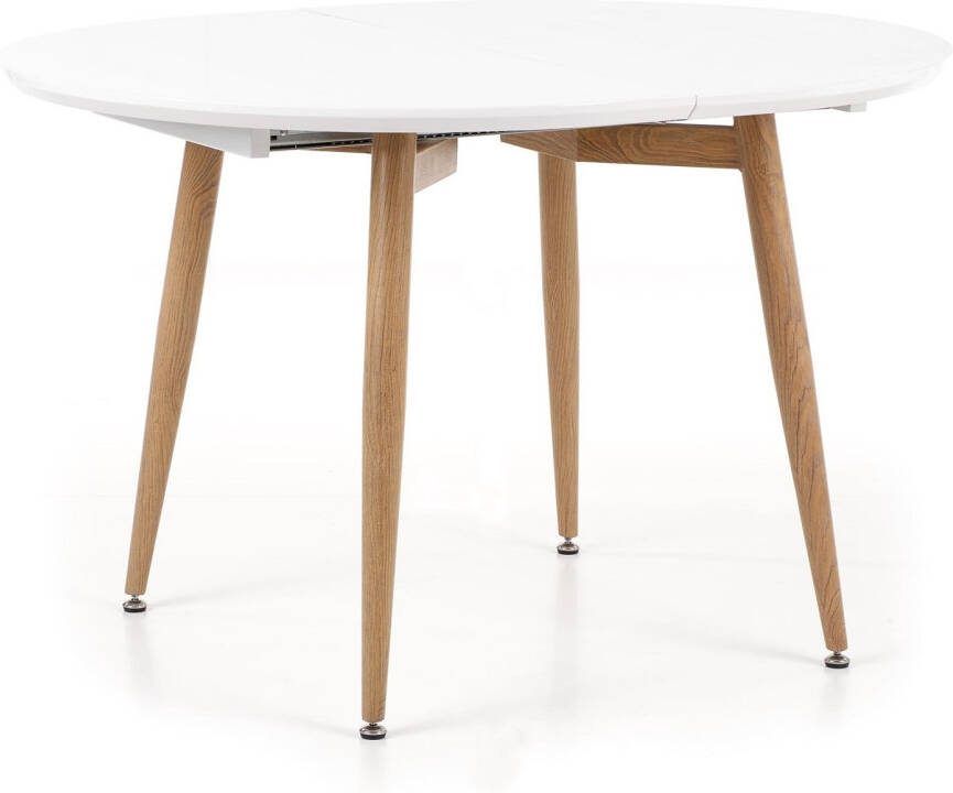 Home Style Uitschuifbare ronde eettafel Edward 120 tot 200 cm breed