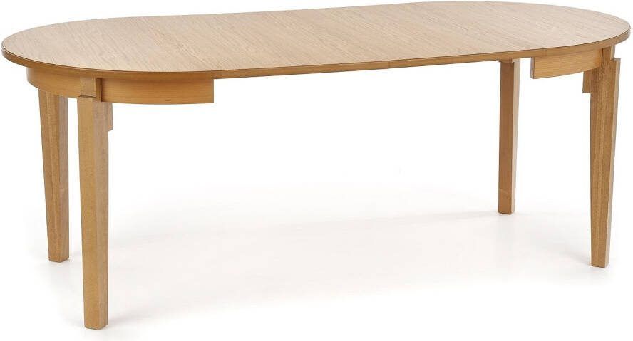 Home Style Uitschuifbare ronde eettafel Sorbus 100 tot 200 cm breed in honing eiken