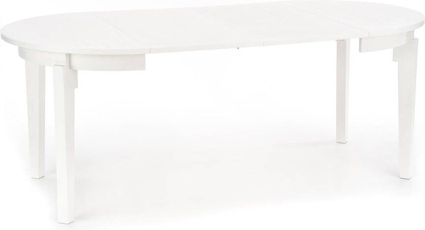 Home Style Uitschuifbare ronde eettafel Sorbus 100 tot 200 cm breed in wit