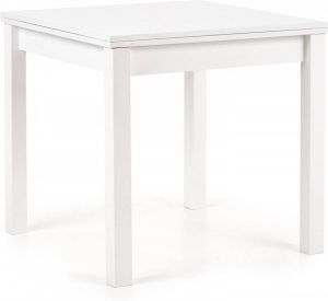 Home Style Vierkante eettafel Gracjan 80x80 wit uitschuifbaar