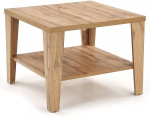 Home Style Vierkante salontafel Manta 70x54x70 cm breed in votan eiken