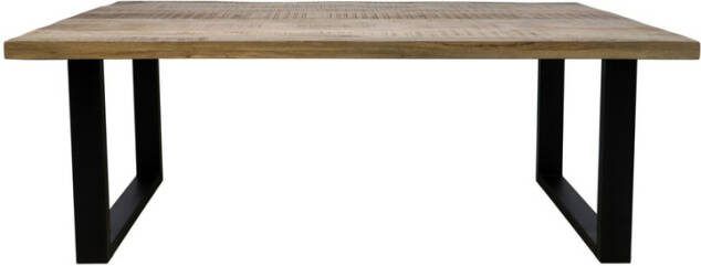 HSM Collection Rechthoekige eettafel Melbourne 200x100 Naturel Mangohout