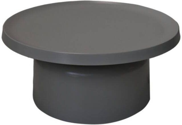 HSM Collection Ronde salontafel Mara 75x35 warm grijs gepoedercoat metaal