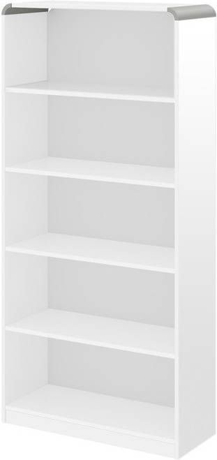 Hubertus Meble Open boekenkast Murano 190 cm hoog in hoogglans wit