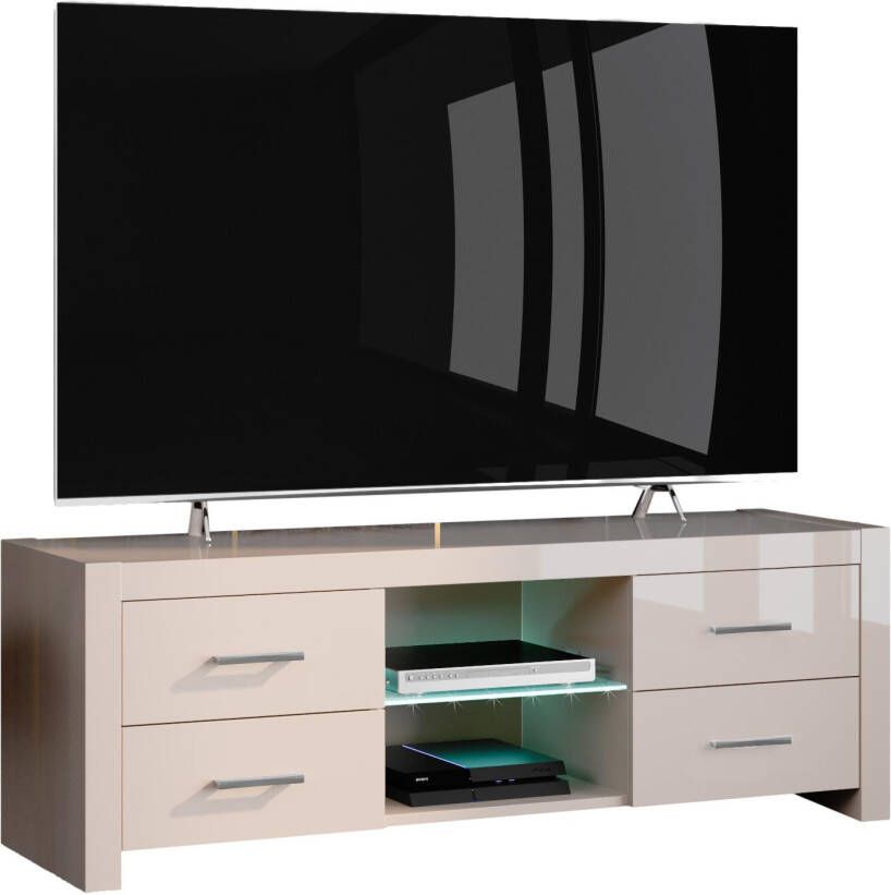 Hubertus Meble Tv-meubel Andora Lux 150 cm breed Hoogglans cappuccino